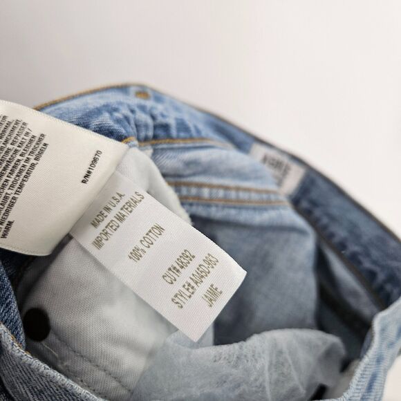 Agolde Jeans Blue Jamie High-Rise Distressed Light Wash Skinny Denim Size 23 - Picture 5 of 6